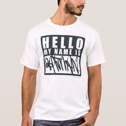 バットマン |こんにちは私の名前はBatmanロゴ Tシャツ (正面)