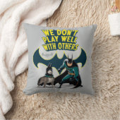 バットマン&エース – 他の人とうまく遊いかない クッション (ブランケット)