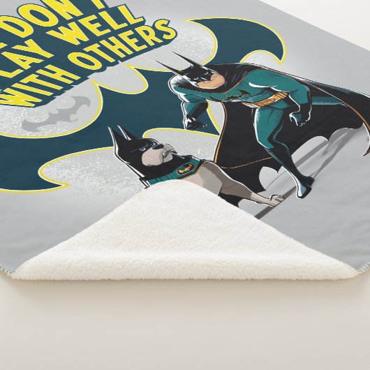 バットマン&エース – 他の人とうまく遊いかない シェルパブランケット (3/4)