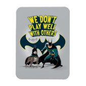 バットマン&エース – 他の人とうまく遊いかない マグネット (縦)