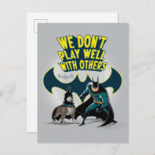 バットマン&エース – 他遊人とは不仲 ポストカード (正面/裏面)