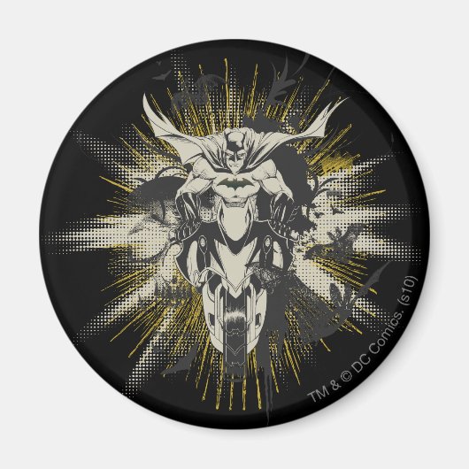 バットマン・オン・バイク マグネット (正面)