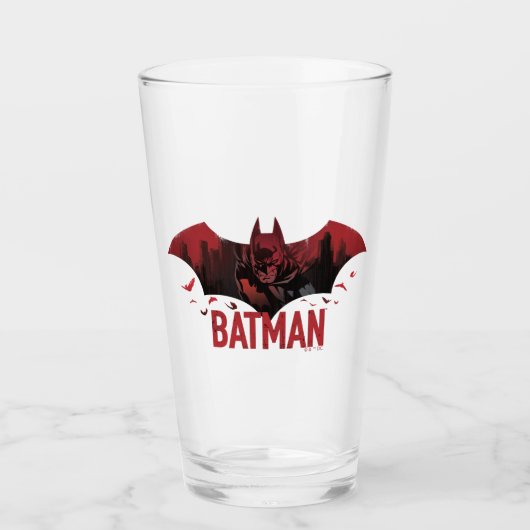 バットマン・クリムゾン・ゴッサム・アイコン タンブラーグラス (正面)