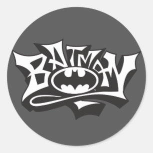 バットマン グラフィティ名ロゴ ラウンドシール