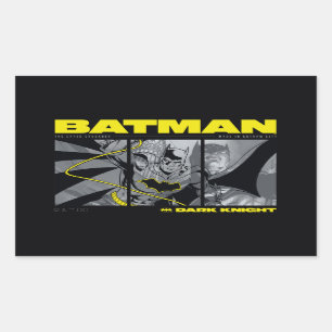 バットマン コミック トリパネル グラフィック 長方形シール
