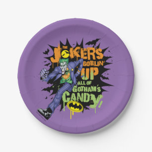 バットマン ゴッサムのお菓子の全部  Joker's Goblin' Up ペーパープレート