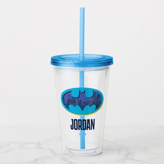 バットマン | ゴッサムシティシンボル アクリルタンブラー (正面)