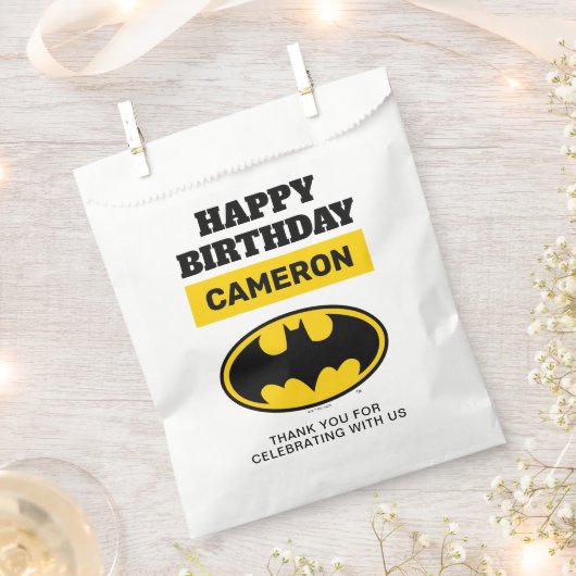 バットマン | ゴッサムシティ 誕生日おめでとう フェイバーバッグ (クリップ留めされた状態)