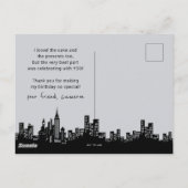 バットマン ゴッサムシティ 誕生日感謝カード ポストカード (裏面)