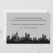 バットマン ゴッサムシティ | 誕生日感謝 サンキューカード (裏面)