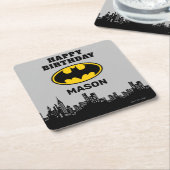 バットマン – ゴッサムシティ |誕生日 スクエアペーパーコースター (アングル)