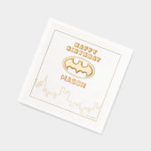 バットマン – ゴッサムシティ |誕生日 箔ナプキン (左)