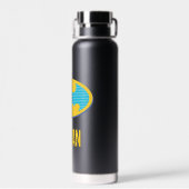 バットマン |シアンのストライプ記号 ウォーターボトル (背面)