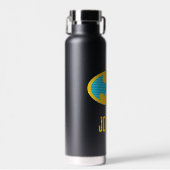 バットマン |シアンのストライプ記号 ウォーターボトル (正面)