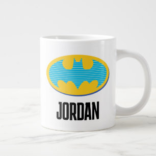 バットマン  シアンのストライプ記号 ジャンボコーヒーマグカップ