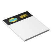 バットマン |シアンのストライプ記号 ノートパッド (アングル)