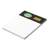 バットマン |シアンのストライプ記号 ノートパッド (回転)