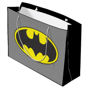 バットマン シンボル   バット オーバル ロゴ ラージペーパーバッグ