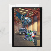 バットマン&ジョーカー – バイクに乗る ポストカード (正面/裏面)