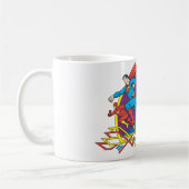 バットマン + スーパーマン + フラッシュ コーヒーマグカップ (左)