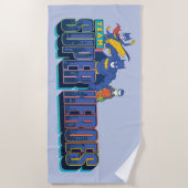 バットマン |チームすごいヒーロー ビーチタオル (正面)