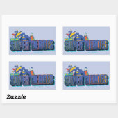 バットマン |チームすごいヒーロー 長方形シール (シート)