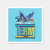 バットマン |チームについて スタンダードカクテルナプキン (正面)