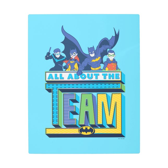 バットマン |チームについて メタルプリント (正面)