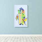 バットマン |チームアップ キャンバスプリント (インサイチュ (ウッドフロア))