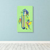 バットマン |チームアップ キャンバスプリント (インサイチュ (ウッドフロア))