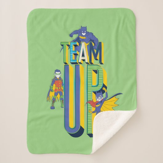 バットマン |チームアップ シェルパブランケット (正面)