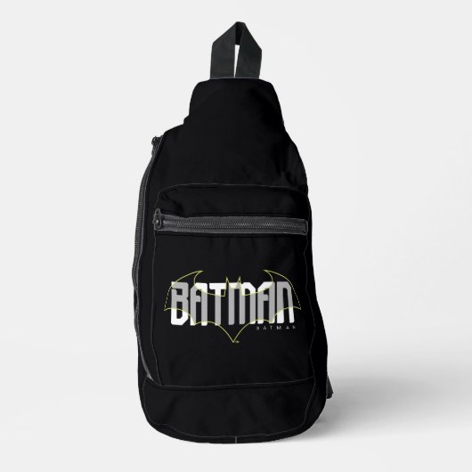 バットマン ハイテク 名前 グラフィック スリングバッグ (正面)
