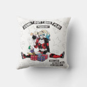 バットマン |ハーレー・クイン来「出てプディン」 クッション (裏面)
