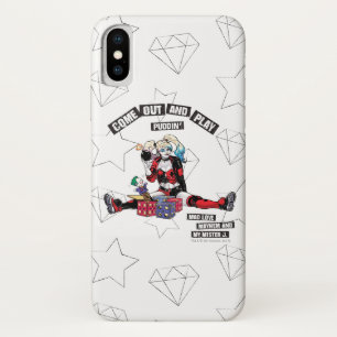 バットマン ハーレー・クイン来「出てプディン」 iPhone X ケース