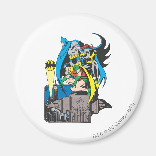 バットマン/バットガール/ロビン マグネット (正面)