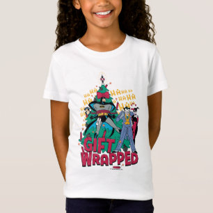 バットマン  バットマン&ロビンギフト包まれたからクリスマスツリー Tシャツ