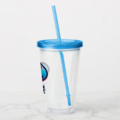 バットマン |ピンクと青の記号 アクリルタンブラー (左)