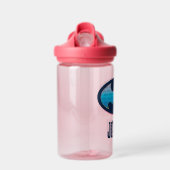 バットマン |ピンクと青の記号 ウォーターボトル (正面)