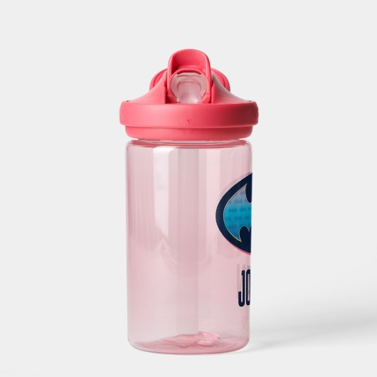 バットマン |ピンクと青の記号 ウォーターボトル (正面)