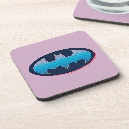 バットマン |ピンクと青の記号 コースター (左側)