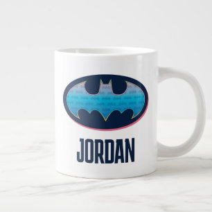 バットマン  ピンクと青の記号 ジャンボコーヒーマグカップ