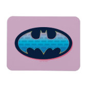 バットマン |ピンクと青の記号 マグネット (横)