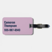 バットマン |ピンクと青の記号 ラゲッジタグ (裏面横)