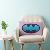 バットマン |ピンクと青の記号 ランバークッション (椅子)