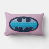 バットマン |ピンクと青の記号 ランバークッション (正面)