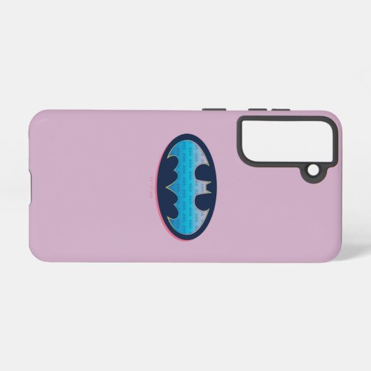 バットマン |ピンクと青の記号 SAMSUNG GALAXYケース (裏面横)