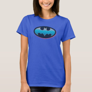 バットマン ピンクと青の記号 Tシャツ