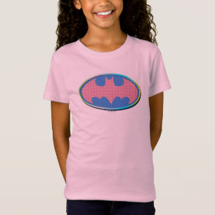 バットマン ピンクの水玉模様ロゴ Tシャツ