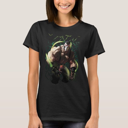 バットマン ベイン コウモリの群れイラスト Tシャツ (正面)