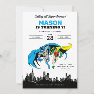 バットマン＆ロビン - ゴッサムシティの誕生日 招待状